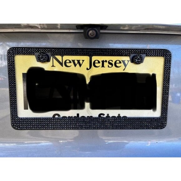 Bling License Plate Frame for Women,2 Pack Premium Stainless Steel Rhinestone - Picture 2 of 2